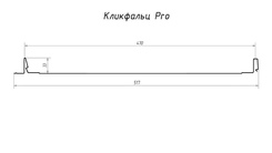Чертеж панелей Кликфальц Pro Grand Line